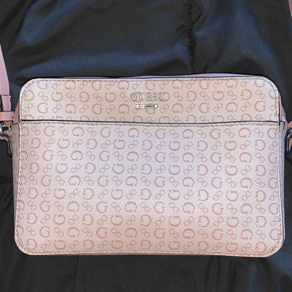 Pink Guess shoulder bag